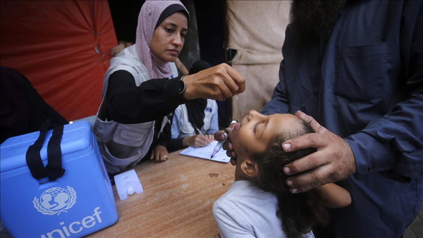 Israeli assault hinders polio vaccination campaign for children in northern Gaza