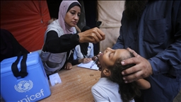 Israeli assault hinders polio vaccination campaign for children in northern Gaza