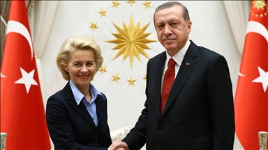 EU Commission head meets Turkish president to discuss relations, Gaza