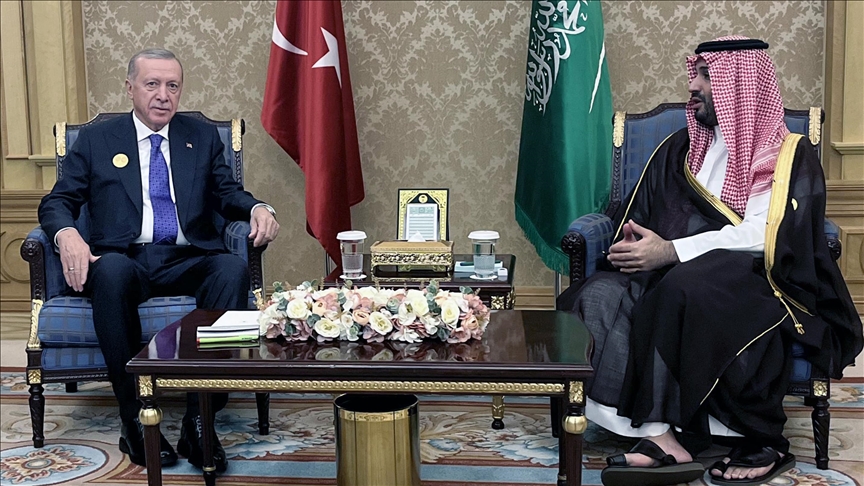 Turkish President Erdogan meets with Saudi crown prince