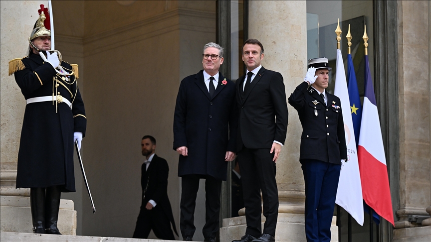 UK premier attends Paris Armistice ceremony, becoming 1st British leader to do so since WWII