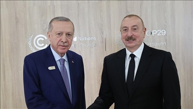 Serokomar Erdogan bi Serokomarê Azerbeycanê Aliyev ra hevdîtin kir