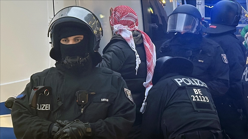 Several detained at pro-Palestinian protest in Berlin