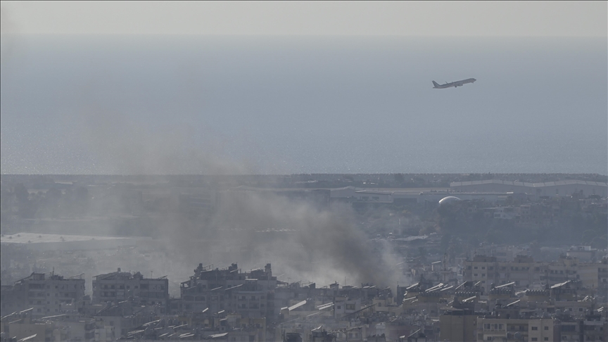 Israeli warplanes conduct series of heavy airstrikes on Beirut's southern suburb