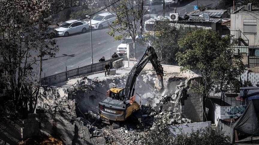 Israeli army demolishes 2 Palestinian buildings near occupied East Jerusalem