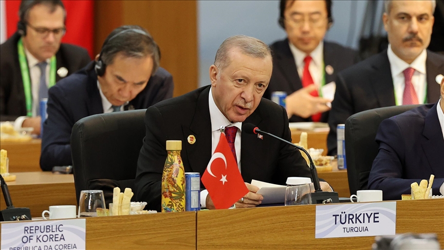 Immediate cease-fire needed as 96% of Gaza, over 2M people, lack food, water: Turkish president