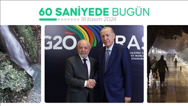 60 saniyede bugün (18 Kasım 2024)