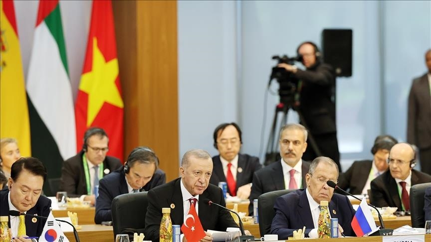 Turkish President Erdogan attends session on sustainable development at G20