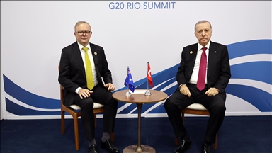 Turkish president, Australian premier discuss bilateral ties, global issues at G20 summit