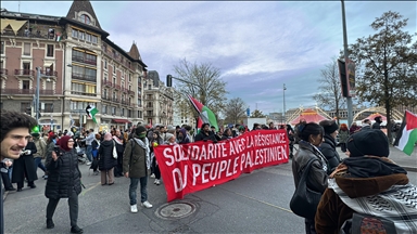 İsrail'in Gazze ve Lübnan'daki saldırıları Cenevre'de protesto edildi