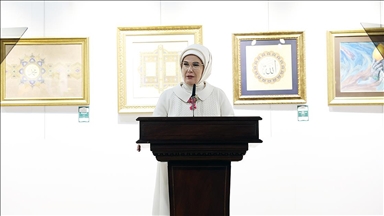 Emine Erdoğan'dan Çınar Uluslararası Kültür ve Sanat Derneğinin Karma Sergisi'nin açılışına ilişkin paylaşım