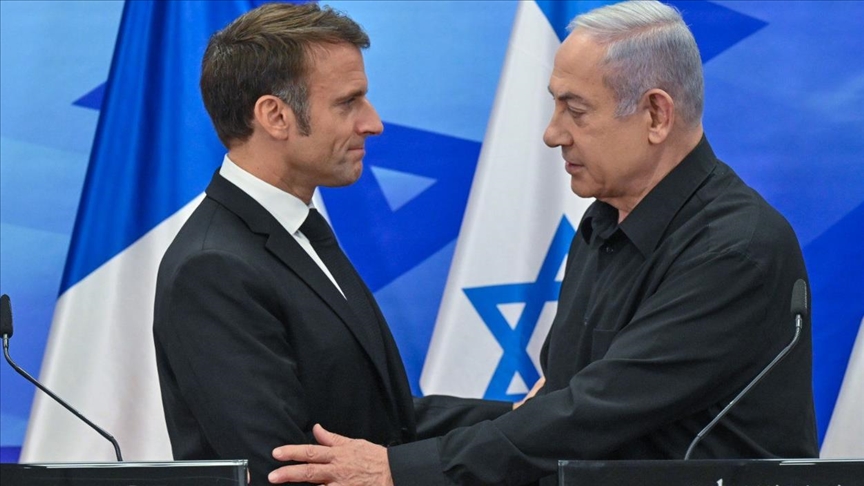 Netanyahu, Fransa'nın kendisi hakkındaki UCM kararını uygulamaması için Macron'la konuştu