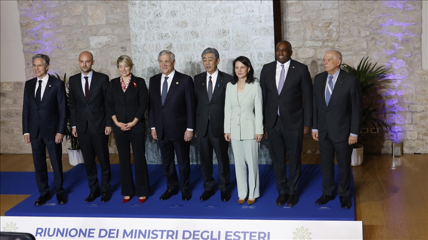 G7 foreign ministers meet in Italy for 2nd day to discuss Ukraine, Indo-Pacific