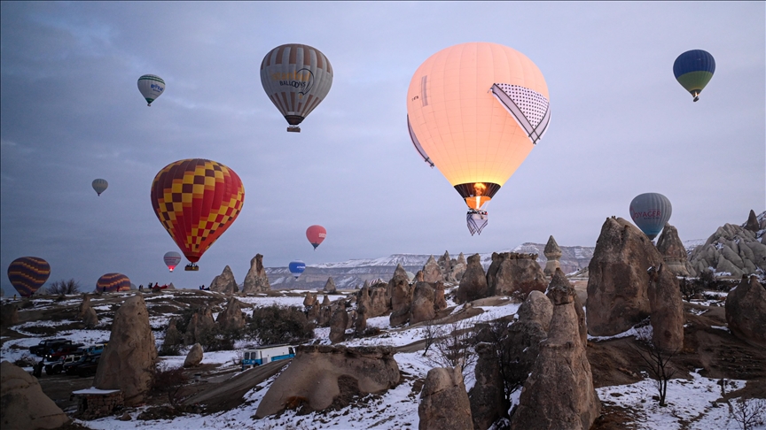 Kapadokya'da "Barış Balonu" Gazze halkına destek için uçtu