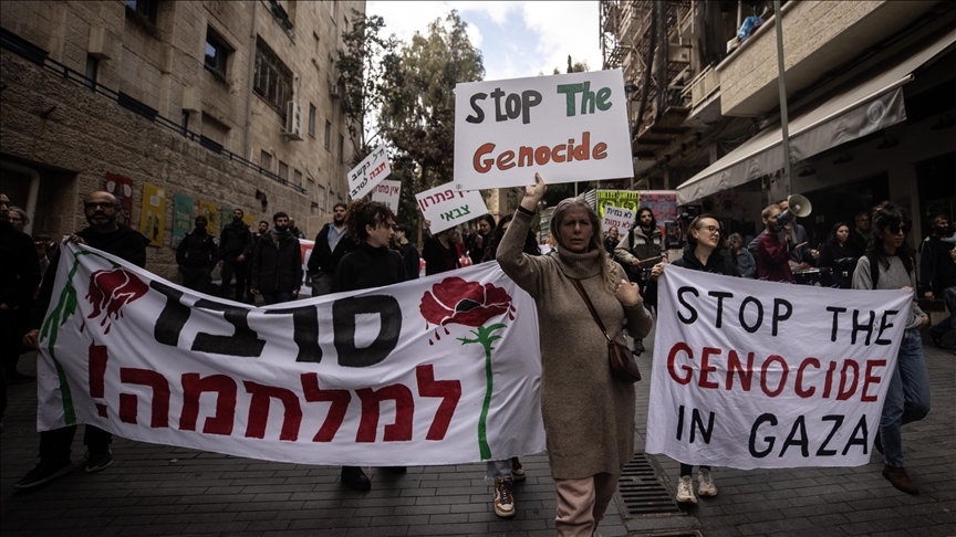 Protests break out in Israel demanding an end to the ‘genocide’ in Gaza