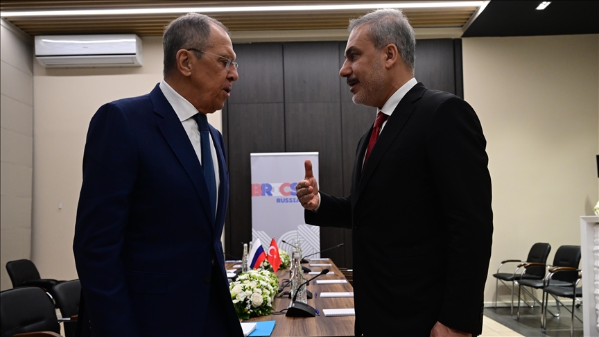 Turkish Foreign Minister Fidan discusses situation in Syria with Russian counterpart Lavrov Turkish Foreign Minister Fidan discusses situation in Syria with Russian counterpart Lavrov