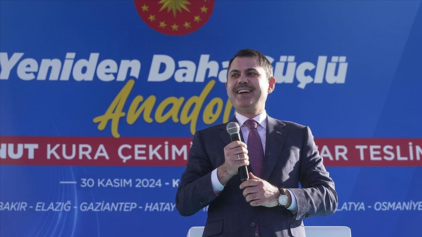 Bakan Kurum: Önümüzdeki 1 ay içinde 45 bin yeni yuvamızı daha tamamlayıp hak sahiplerine teslim edeceğiz