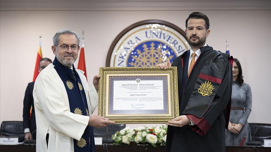 Ankara Üniversitesinden Karadağ Cumhurbaşkanı Milatoviç'e fahri doktora unvanı