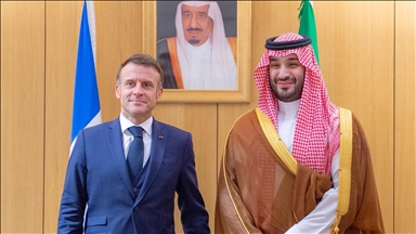 French president visits Saudi Arabia to discuss cooperation, attend One Water Summit