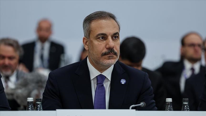 Le ministre turc des Affaires étrangères Hakan Fidan samedi au Qatar pour le 22e Forum de Doha