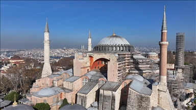 Ayasofya-i Kebir Cami-i Şerifi'nin kubbesi restorasyon için sökülecek