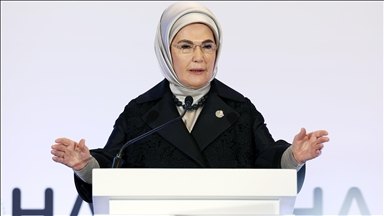 La esposa del presidente de Türkiye llama a un alto el fuego inmediato en la Franja de Gaza