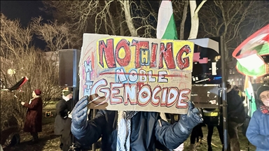 Pro-Palestinian activists protest Israel during Nobel banquet in Sweden