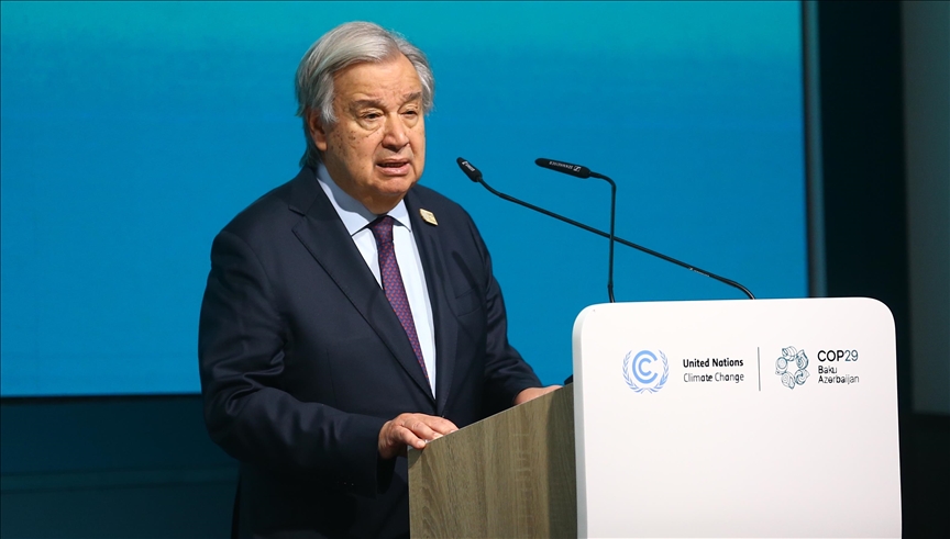 UN chief urges G20 countries to take lead in delivering climate justice