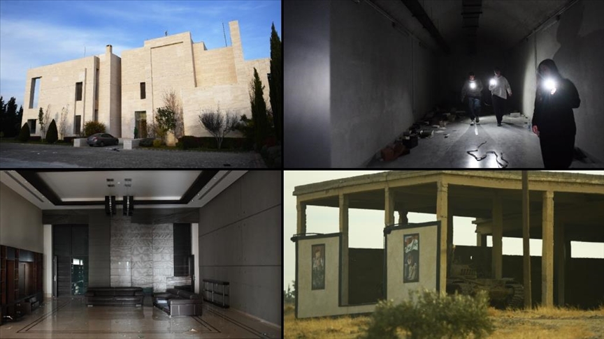 Suriye'nin devrik lideri Beşar Esed'ın kardeşi Mahir Esed'ın evi görüntülendi
