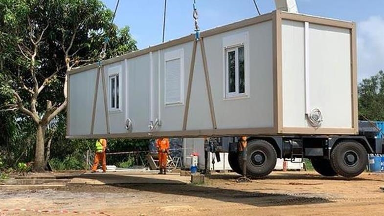 Karmod installs container buildings at DR Congo oil field