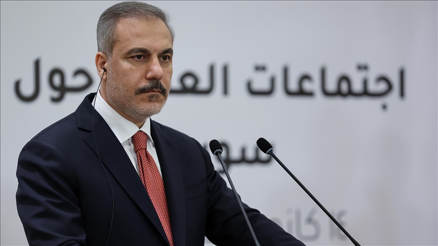 Turkish Foreign Minister Fidan speaks at Syria meeting in Jordan