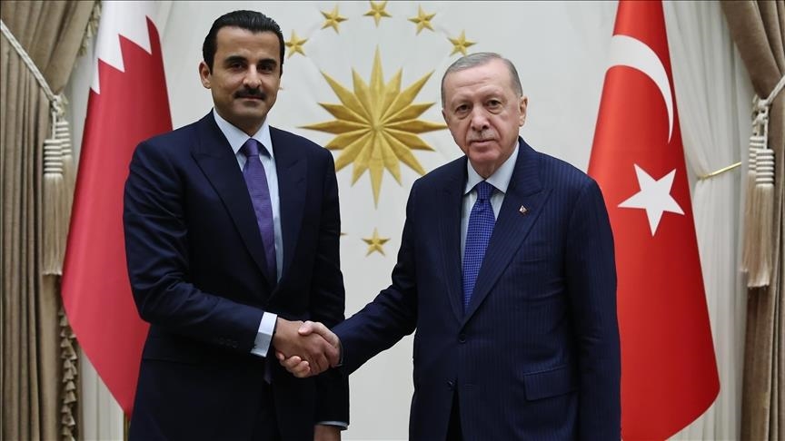 الرئيس أردوغان يلتقي أمير قطر في أنقرة