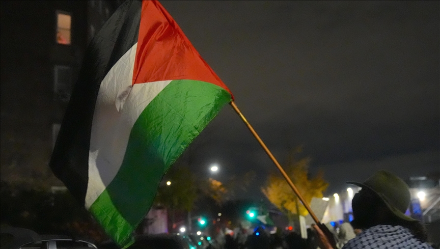 Israeli forces fire tear gas, stun grenades to disperse rally protesting road closure in Hebron