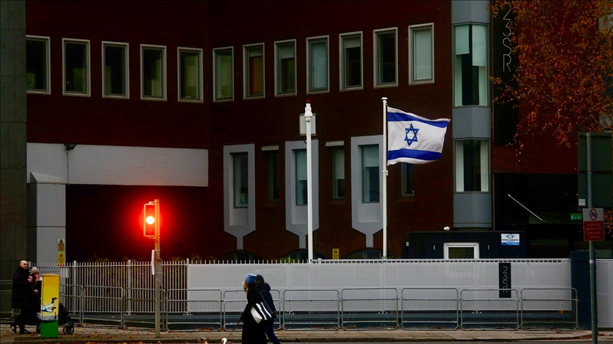Israeli Embassy in Ireland takes down flag ahead of closure