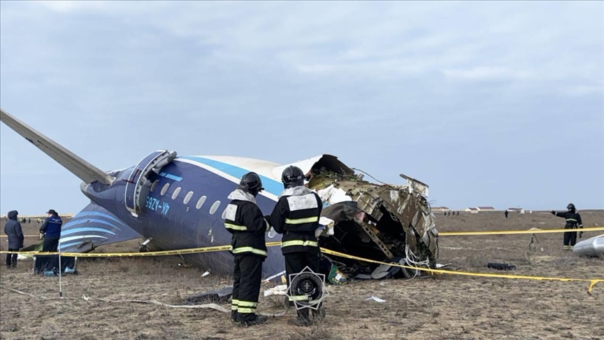 Holes in wreckage of Azerbaijan Airlines plane wreckage spark speculation of attack