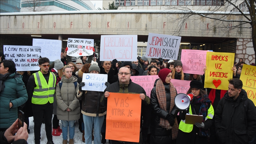 Studenti u Sarajevu održali skup podrške kolegama u Srbiji