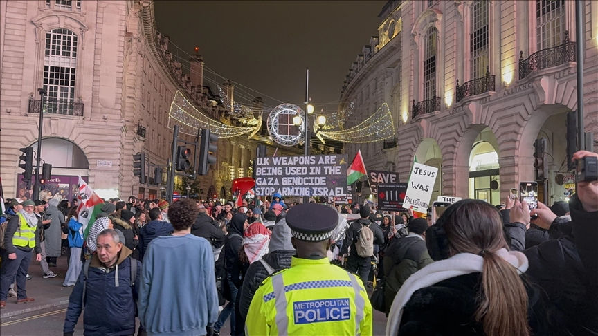 Londoners protest Israel’s genocide in Gaza, call for arms sales to be suspended