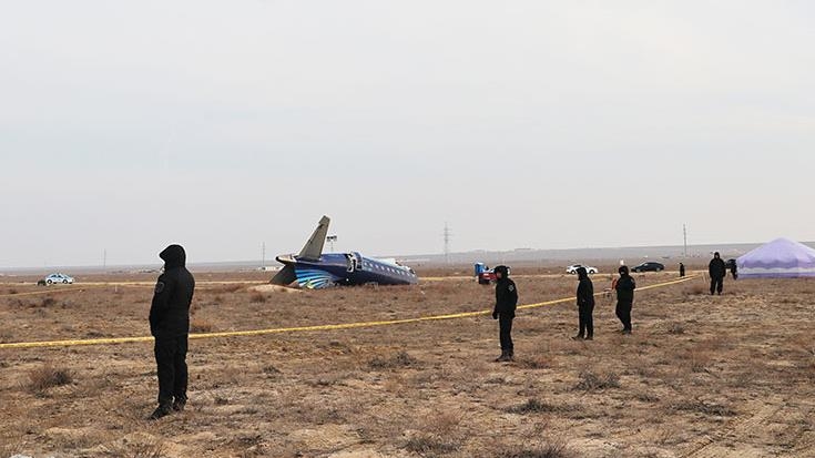 AZAL: причиной крушения самолета под Актау стали «физические и технические помехи»