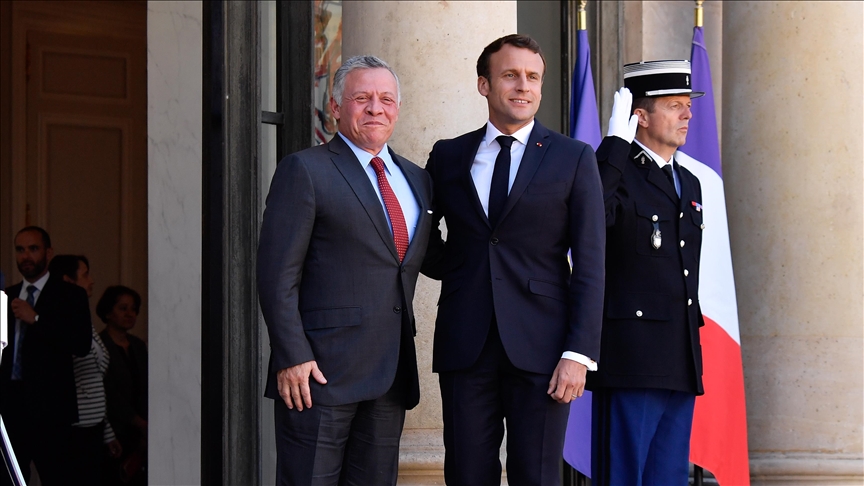 Jordan, France leaders discuss situations in Syria, Lebanon, Gaza