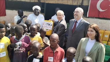 Turkish aid agency TIKA provides food aid for 250 children at South Sudan orphanage