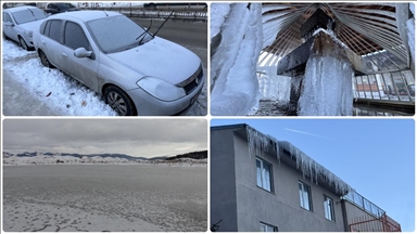 Erzurum, Kars, Ardahan ve Ağrı'da dondurucu soğuklar etkisini sürdürüyor