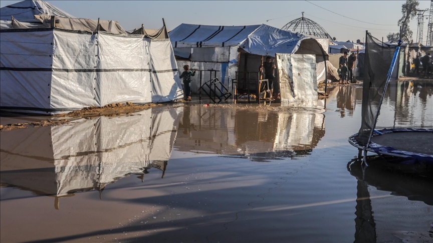 BM: Gazze'de kış şartları ve dondurucu soğukların yerinden edilmişler üzerinde yıkıcı etkisi var 