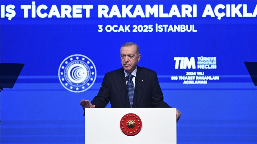 أردوغان: صادراتنا سجلت رقما قياسيا في 2024 بواقع 262 مليار دولار