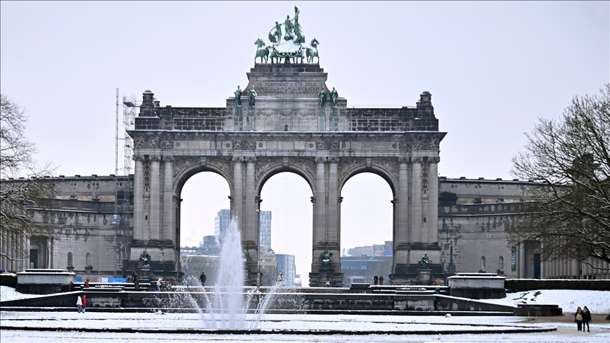 Heavy snow causes travel disruption in parts of Europe as further weather alerts in place