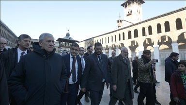 Ministri i Jashtëm italian Antonio Tajani viziton Xhaminë Emevite në Damask