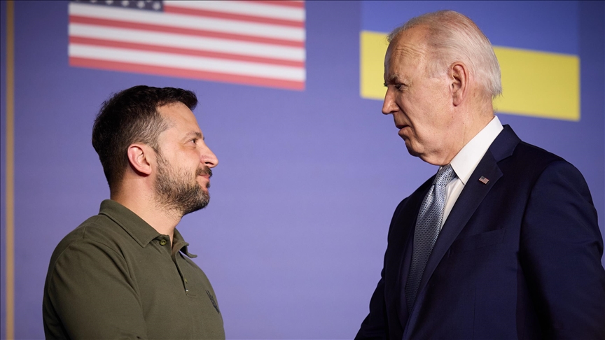 Zelenskiy ile görüşen Biden'dan, Ukrayna'ya destek mesajı