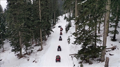 Ilgaz Dağı'nda doğa ile iç içe ATV safari turları yapılmaya başlandı