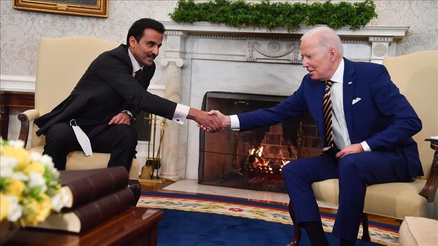 أمير قطر وبايدن يبحثان تطورات جهود الوساطة لإنهاء حرب غزة