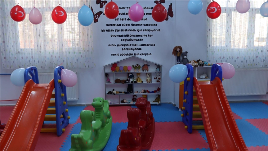 ��rnak'ta �ehit bebek ve �ocuklar an�s�na k�t�phane kuruldu