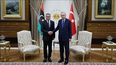 Cumhurbaşkanı Erdoğan, Libya Başbakanı Dibeybe'yi kabul etti